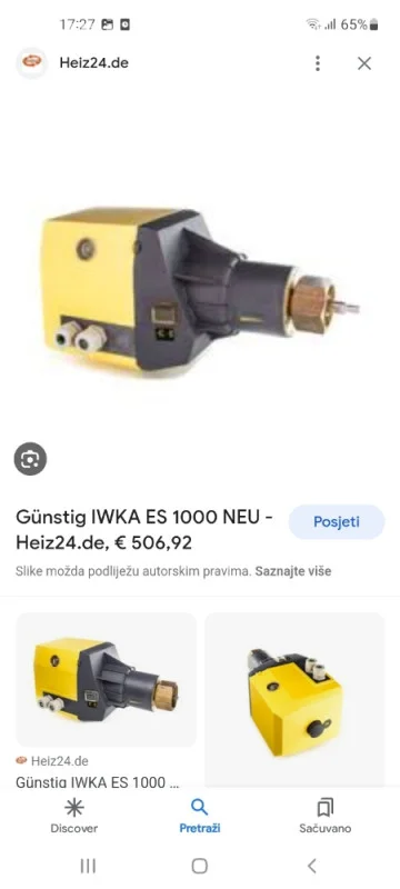 Ventil IWKA es 350 220v za grijanje vodu digitalni automatski