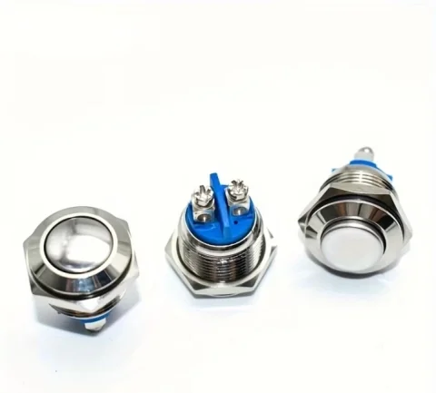 🔘 Metalni Taster Prekidač 16mm (High Head) sklopka 5