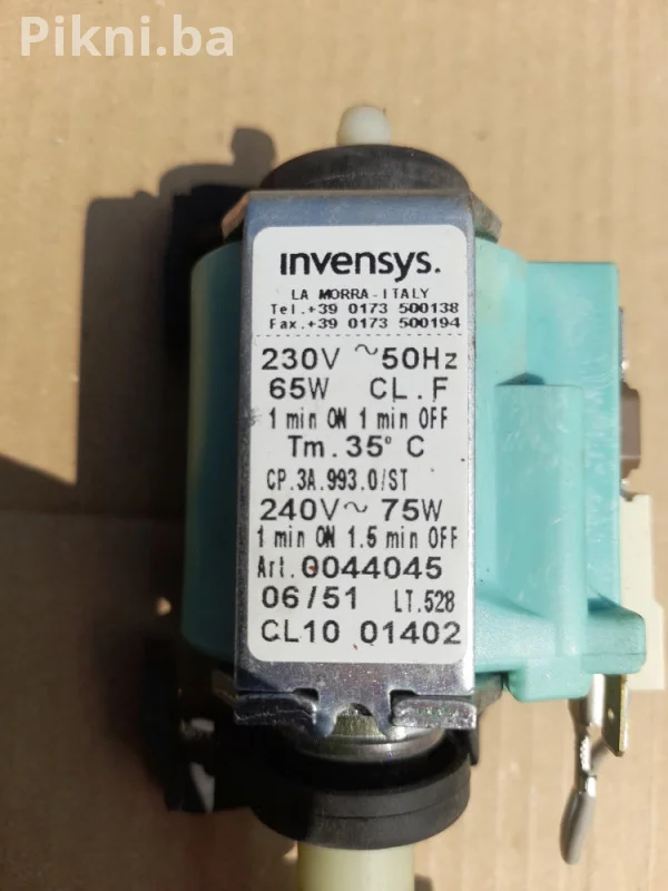 INVENSYS PUMPA / PUMPA ZA VODU (230V, 65W) - SOLENOID PUMPA