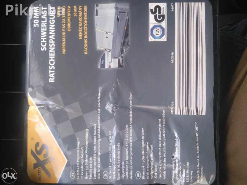 NOVO! Kamionska Gurtna za teret 50mm x 4m (16kN) - Španer kombi