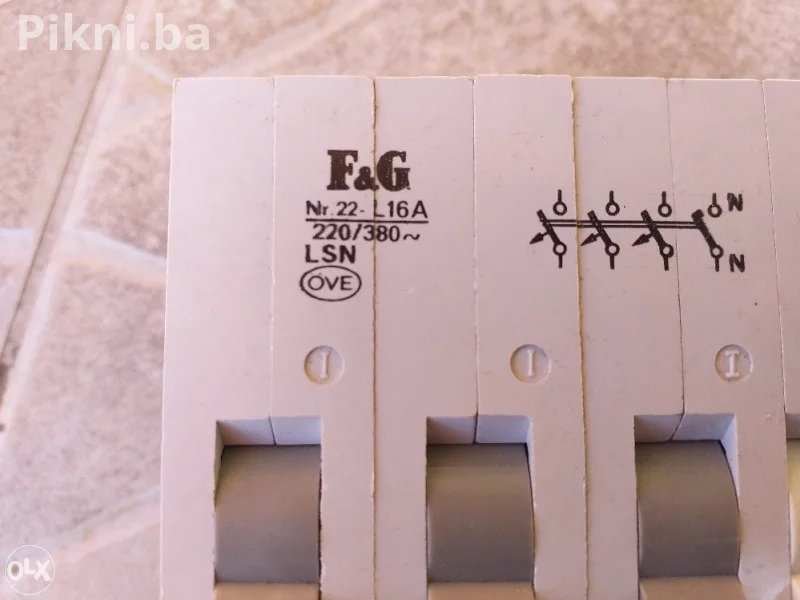 NOVO! F&G Trofazni Osigurač (LSN) 16A / 3P+N Made in Germany
