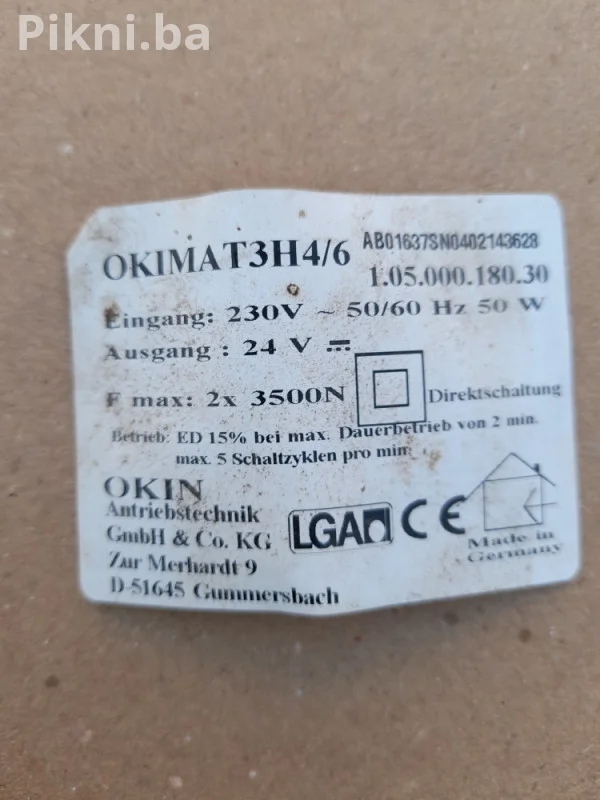 Daljinski komande OKIMAT 3H4/6 OKIN KREVET POKRETNI