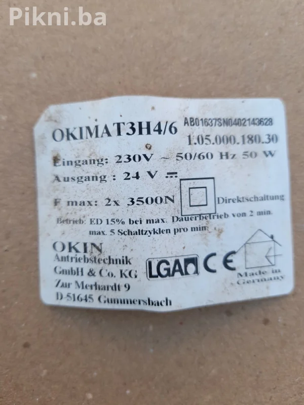 Elektronika OKIN KREVETA okimat3h4/6 pokretni kreveti