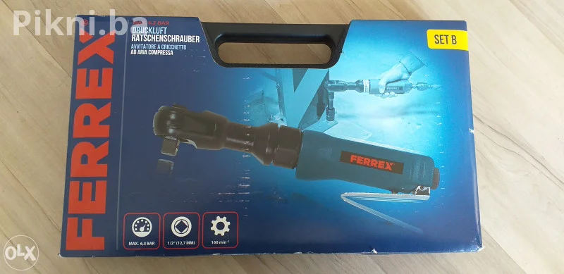 NOVO! Ferrex Pneumatski ključ (Air Ratchet) u setu s gedorama