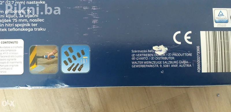 NOVO! Ferrex Pneumatski ključ (Air Ratchet) u setu s gedorama