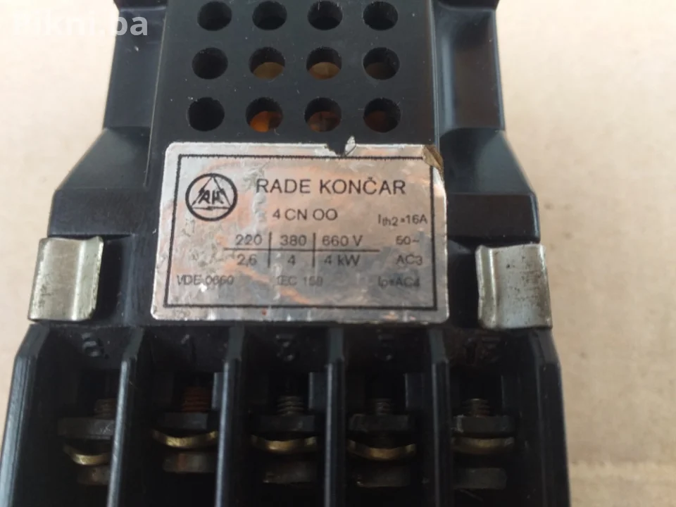 Kontaktor Rade Končar 4CN 16A 220v SKLOPKA PREKIDAC