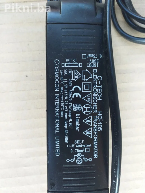 Transformator trafo 11,5v HQ-105 adapter pretvarac napo