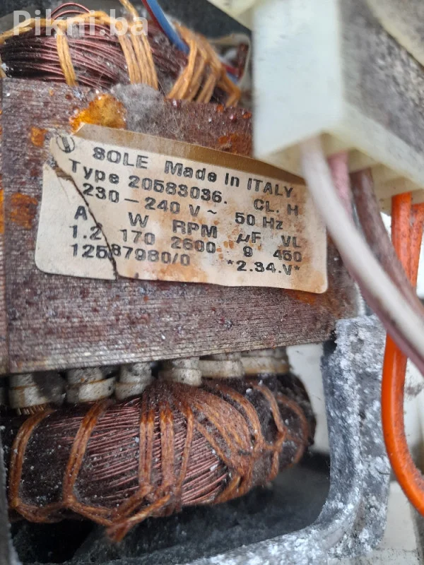 BRZA PRODAJA! MOTOR VENTILATORA/TURBINE ZA SUŠILICU VEŠA 170W (EL