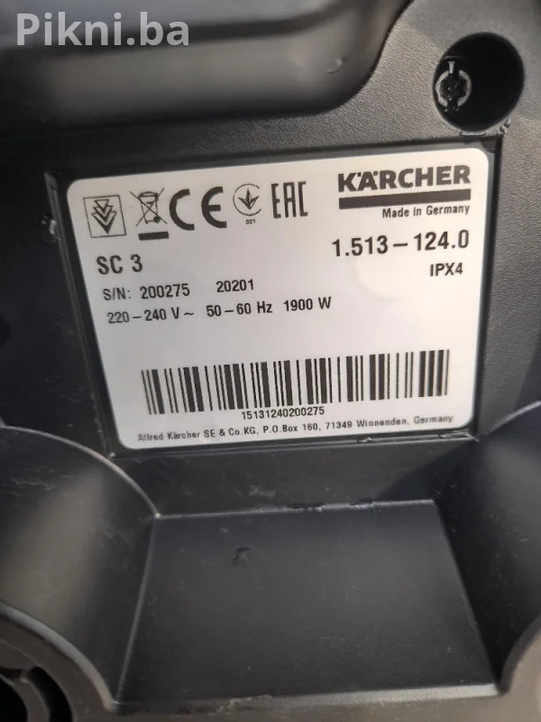 Karcher SC 3 sc3 parni čistač paročistač- ispravan i povoljan!