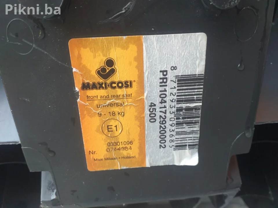 Auto sjedalica Maxi Cosi 9-18kg sjedište za djecu