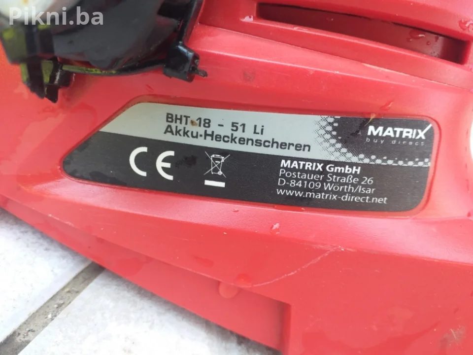 Akumulatorski Trimer za Živicu MATRIX BHT 18-51 Li (18V) - Samo t