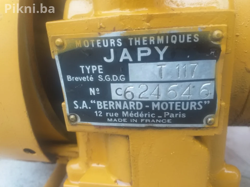 Industrijska Motorna Pumpa JAPY / BERNARD-MOTEURS (Francuska)