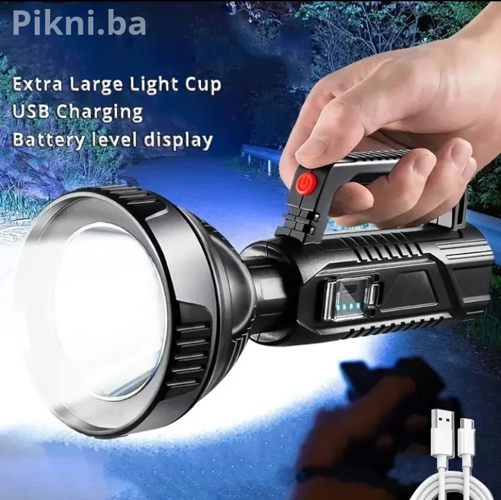Profesionalna LED Lampa Reflektor - USB Punjenje + PowerBank (NOV