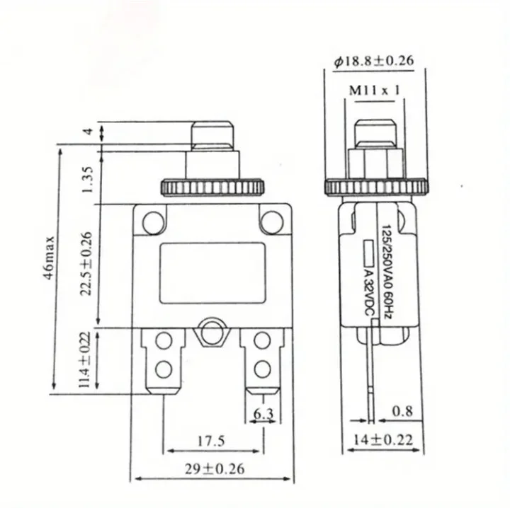 Automatski Osigurač / Termički Prekidač 10A (NOVO)