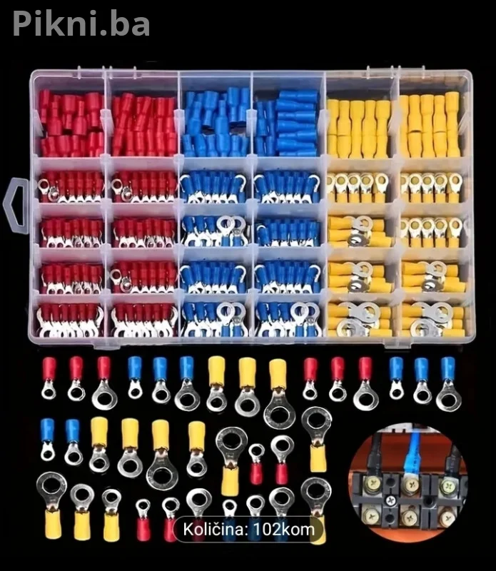 NOVO! Set Izoliranih Kabelskih Konektora (102 kom) - Odlično za A