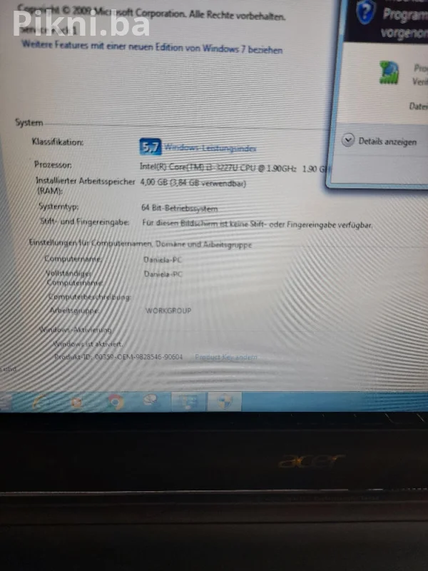Laptop Acer Aspire M5 Ultrabook / i3 / Alu kućište / Svijetleća t