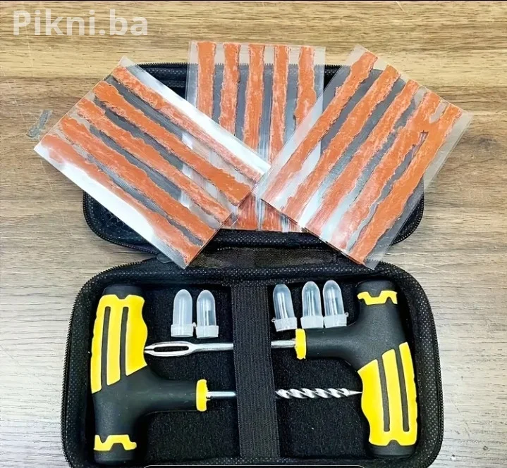 Premium Set za Hitnu Popravku Guma + Karbonska Torbica
