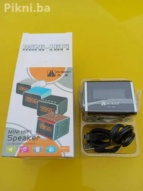 RASPRODAJA! Mini Hi-Fi Zvučnik / Radio / Alarm HI-RICE SD-502 (Me