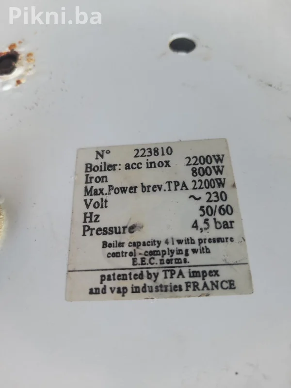 ROCKY 500 Profesionalni Paročistač - 2200W, INOX Kotao 4.5 Bar