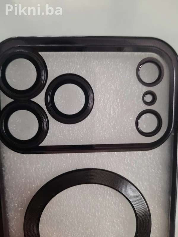 Luxury Frosted Magnetic Maska za iPhone 17 Pro Max / Crna Mat