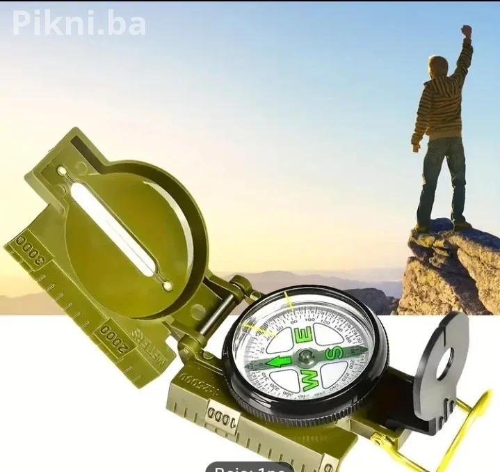 NOVO! Vojni/Preživljavački Kompas - Otporan i Precizan - 20 KM!