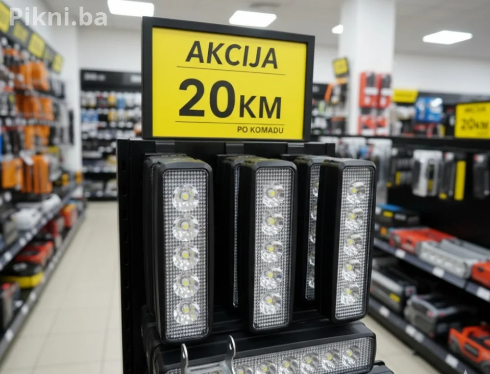 LED Radno Svjetlo 12V-24V / 18W (6 LED) za Traktor, Bager, Kamion