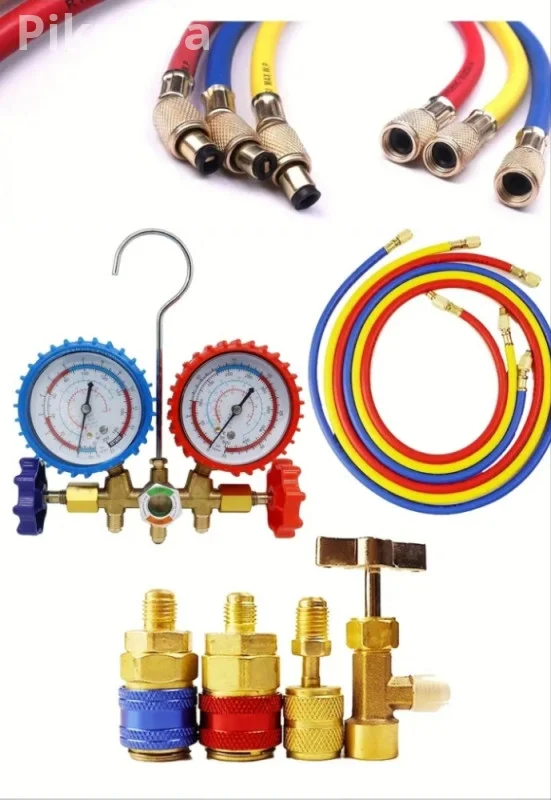 Set Manometara za Auto Klime i HVAC (R134a, R22, R404a)