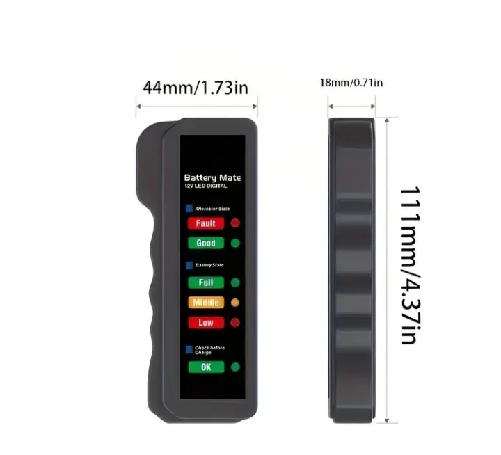12V Tester Akumulatora i Alternatora BM310 / Digitalni Indikator