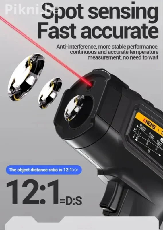 Infracrveni Laserski Termometar ANENG TH202 (50 C do 60 C)