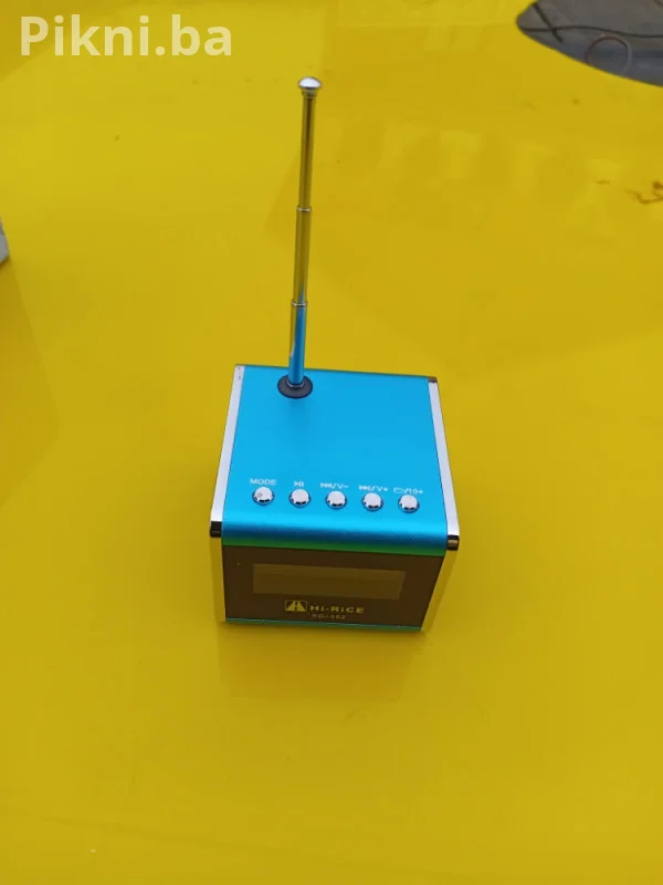 Plavi Mini Hi-Fi Zvučnik / Radio / Alarm HI-RICE SD-502 (Metalno