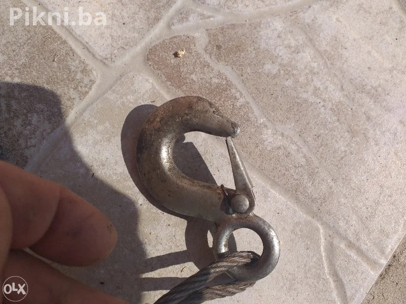 Sajla 6mm za slepanje sa kukama 3,5 metra