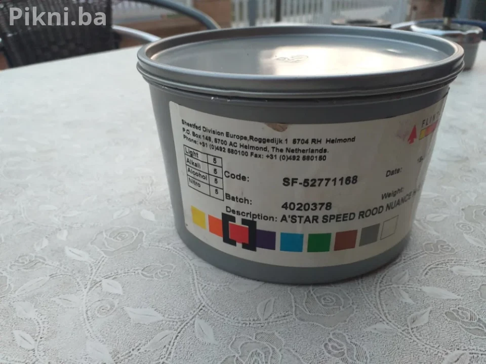 Štamparske boje farbe FLINT-SCHMIDT 1 kg ofset boja
