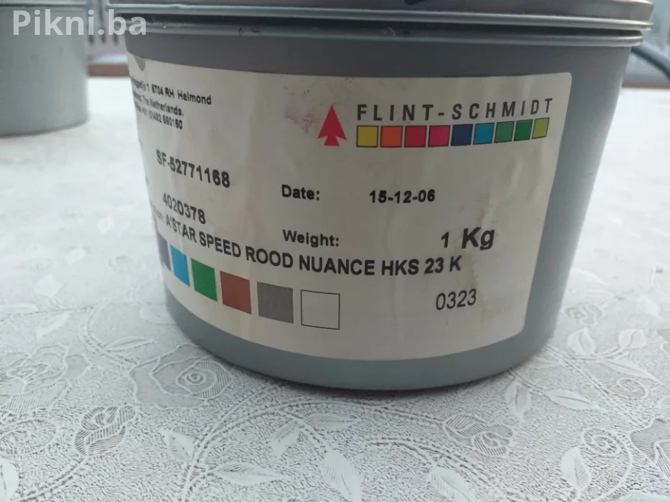 Štamparske boje farbe FLINT-SCHMIDT 1 kg ofset boja