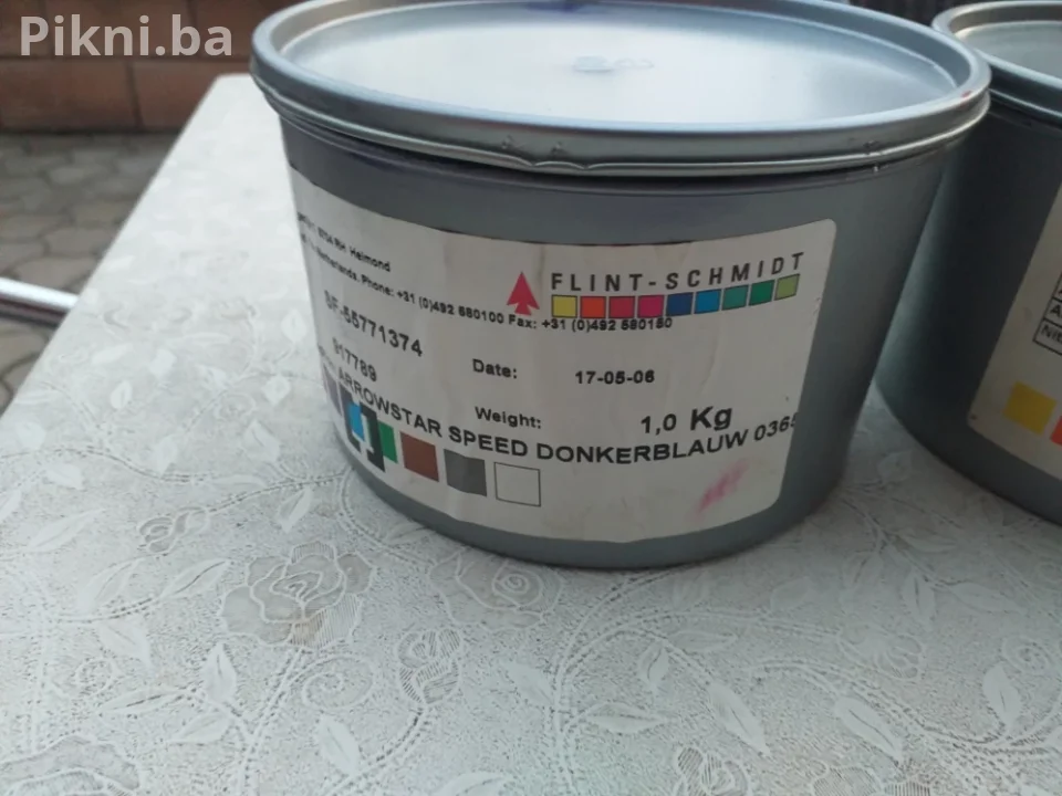 Štamparske boje farbe FLINT-SCHMIDT 1 kg ofset boja