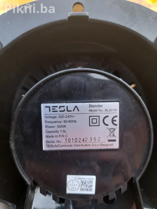 Tesla blender BL201W (500W) / Ispravan motor / Za dijelove