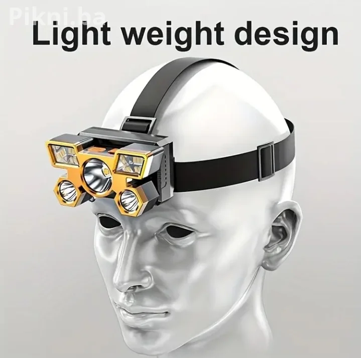 NOVO! Glavna Lampa sa 5 LED dioda - USB Punjenje - SAMO 30 KM!