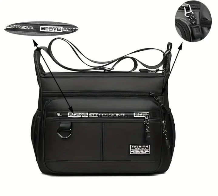 Unisex Crossbody Torba / Ruksak na jedno rame - NOVO - Crna