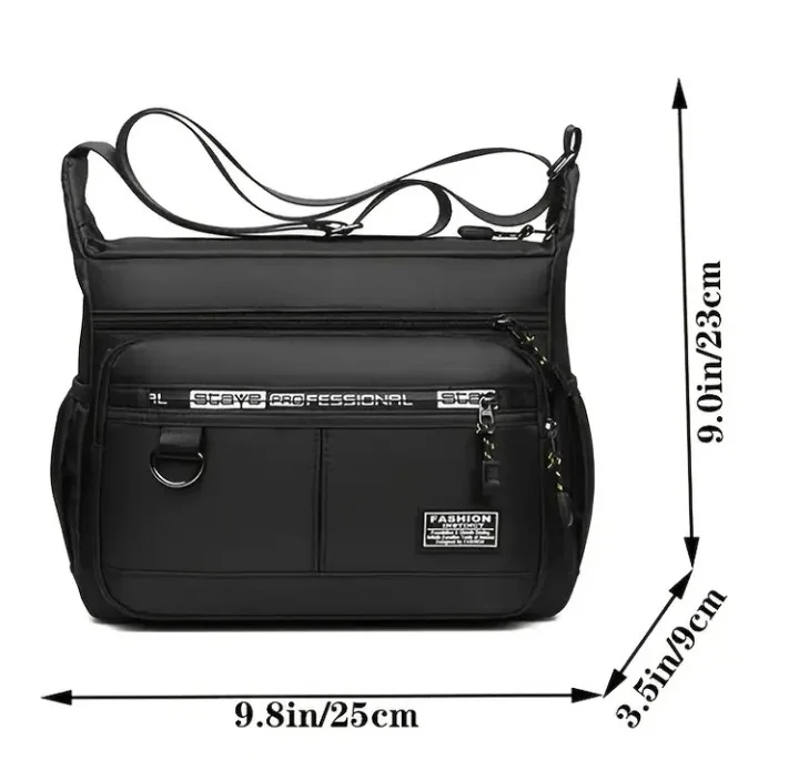 Unisex Crossbody Torba / Ruksak na jedno rame - NOVO - Crna