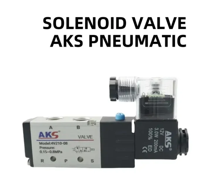 NOVO! Vrhunski Pneumatski Solenoidni Ventil AKS 4V210-08 (12V 24v