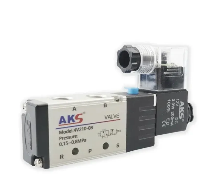 NOVO! Vrhunski Pneumatski Solenoidni Ventil AKS 4V210-08 (12V 24v