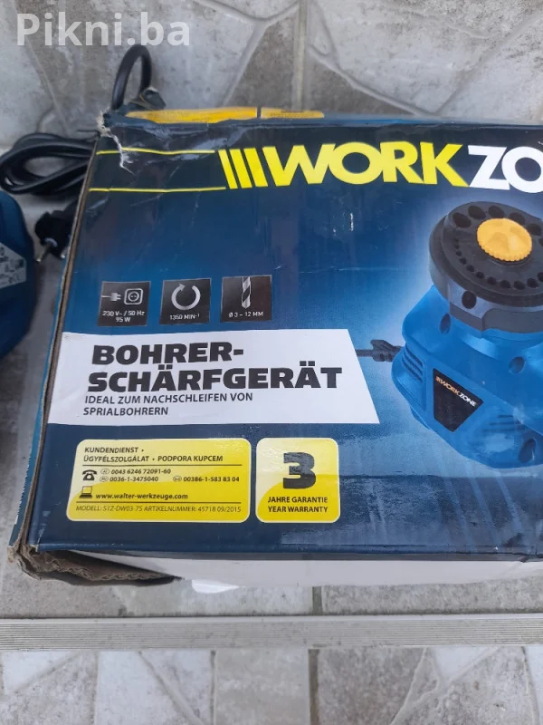 NOVO! Oštrač Svrdla / Burgija WORKZONE (95W, 3-12mm) - PROFESIONA