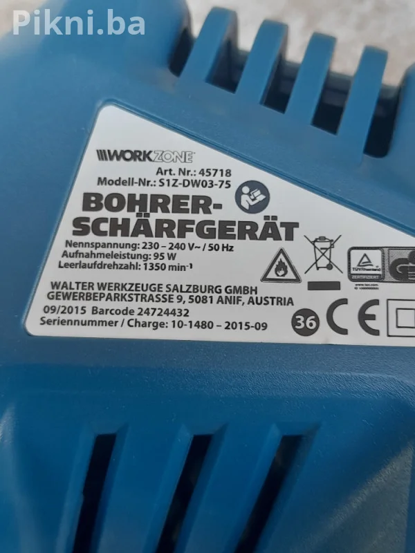 NOVO! Oštrač Svrdla / Burgija WORKZONE (95W, 3-12mm) - PROFESIONA