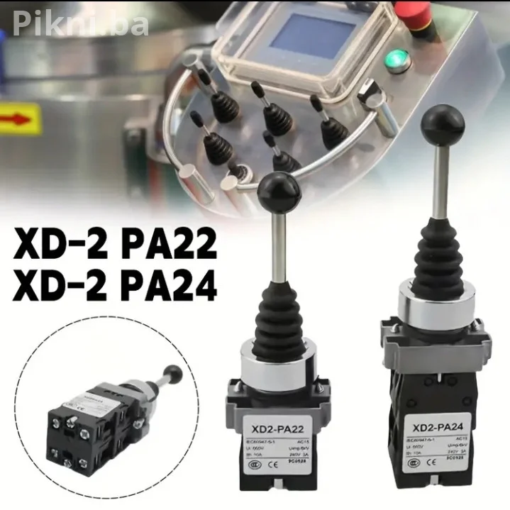 NOVO! Industrijski Joystick Prekidač (Džojstik) XD2-PA24 | 4 Pozi