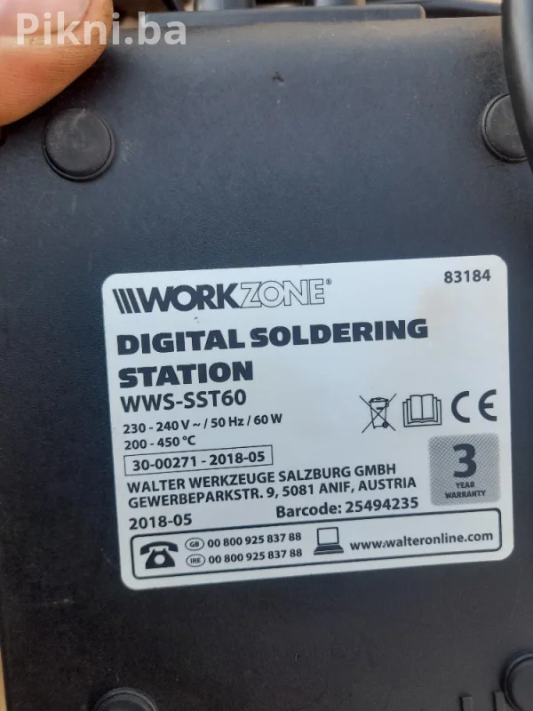 NOVO! Digitalna Stanica za Lemljenje WORK ZONE 60W - WWS-SST60