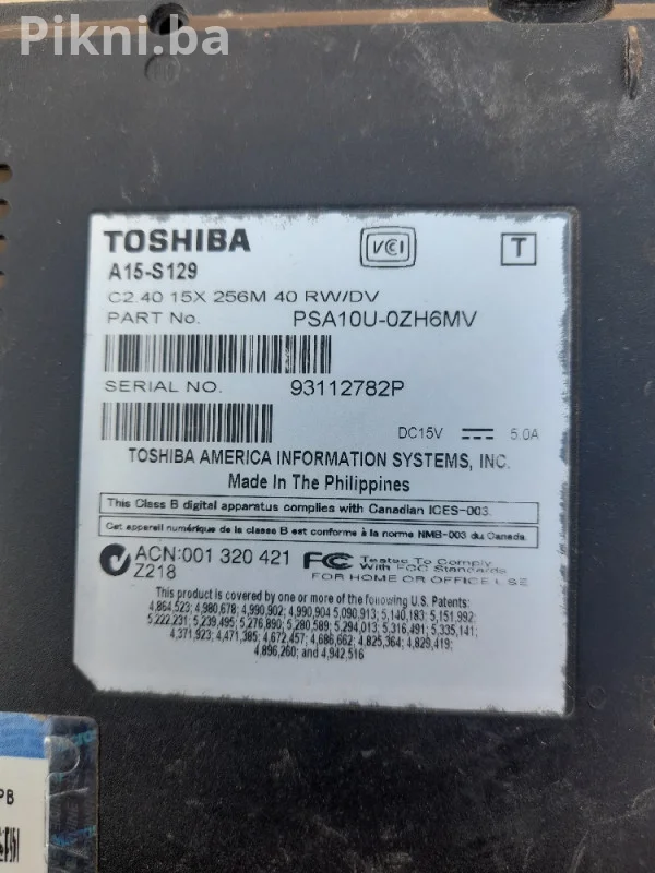 Ekran laptop Toshiba lap top računar kompjuter za dijelove