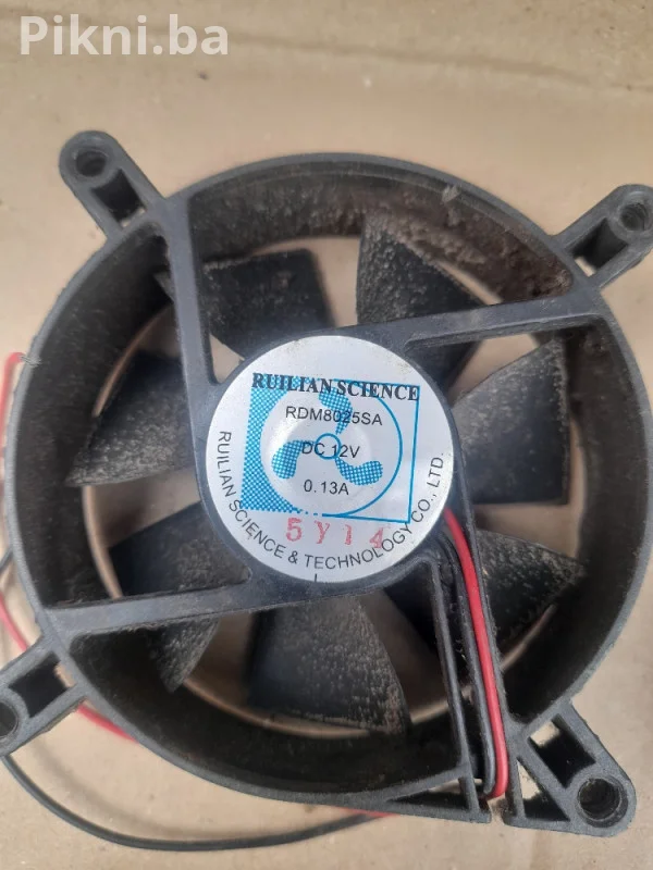 Ventilator turbina 12v coler hladnjak cooleri 8x8cm