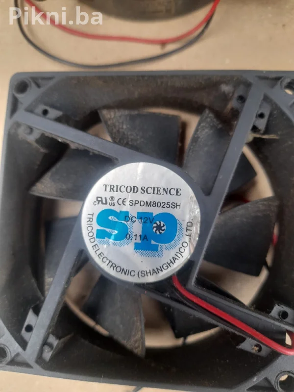 Ventilator turbina 12v coler hladnjak cooleri 8x8cm