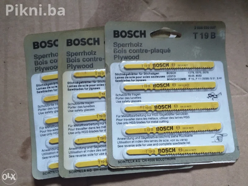 Listici ubodna pila lisiciji rep BOSCH T19B 5 komada