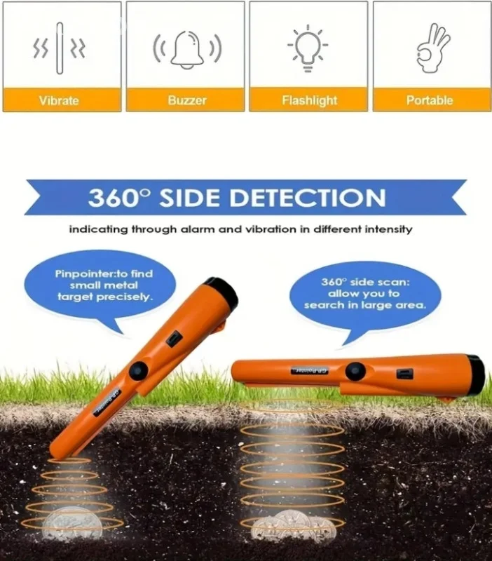 NOVO! PROFESIONALNI PINPOINTER METAL DETEKTOR (CRNI) Odličan za