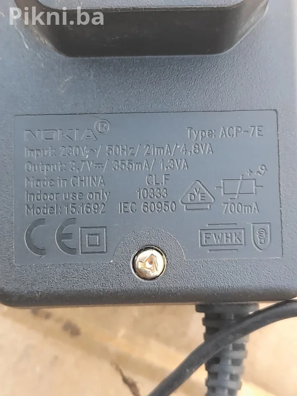 Nokia Punjač ACP-7E (3.7V / 355mA) - ZA DIJELOVE